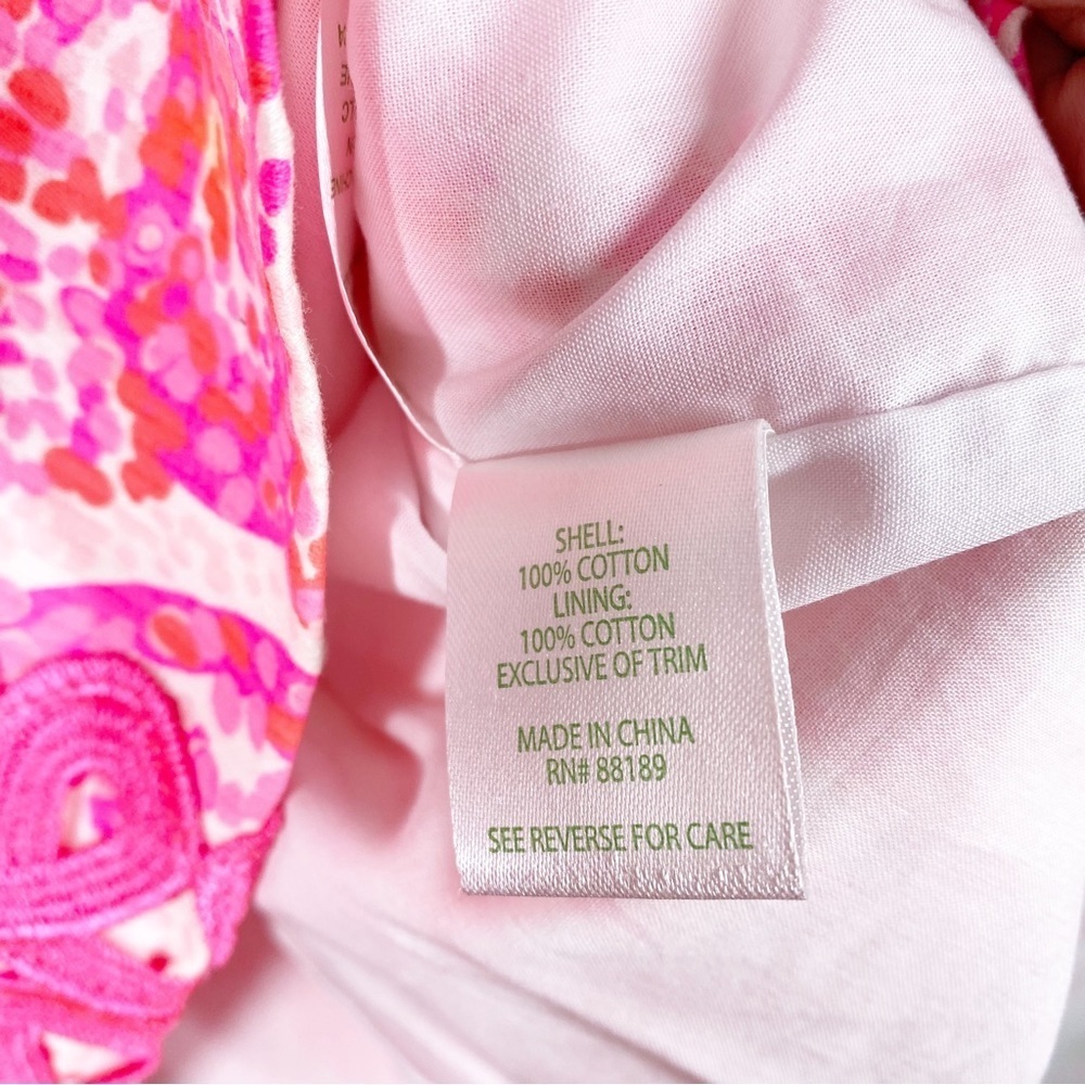 Lilly Pulitzer Ryder Pink Pout Paisley Print Shift Mini Dress 4 - Picture 11 of 12